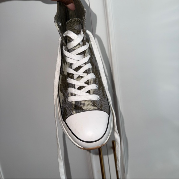 Steve Madden Olive Camouflage Platform Sneakers - Picture 3 of 5